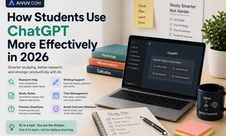 Students using ChatGPT more effectively in 2026 for studying, research, productivity, and learning support